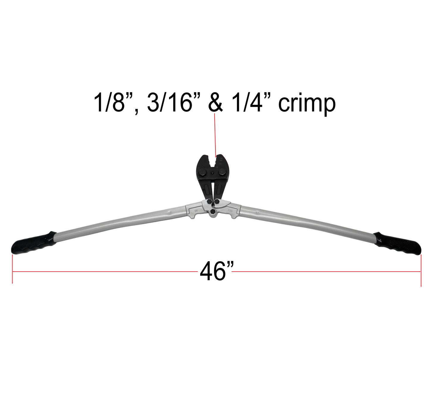 30" Swage Crimper for Stainless Steel Terminal or Sleeves (C1048-GRY)