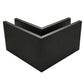 Corner for Anodized Aluminum Glass Channel Black Finish (G1006-COR-BLK)