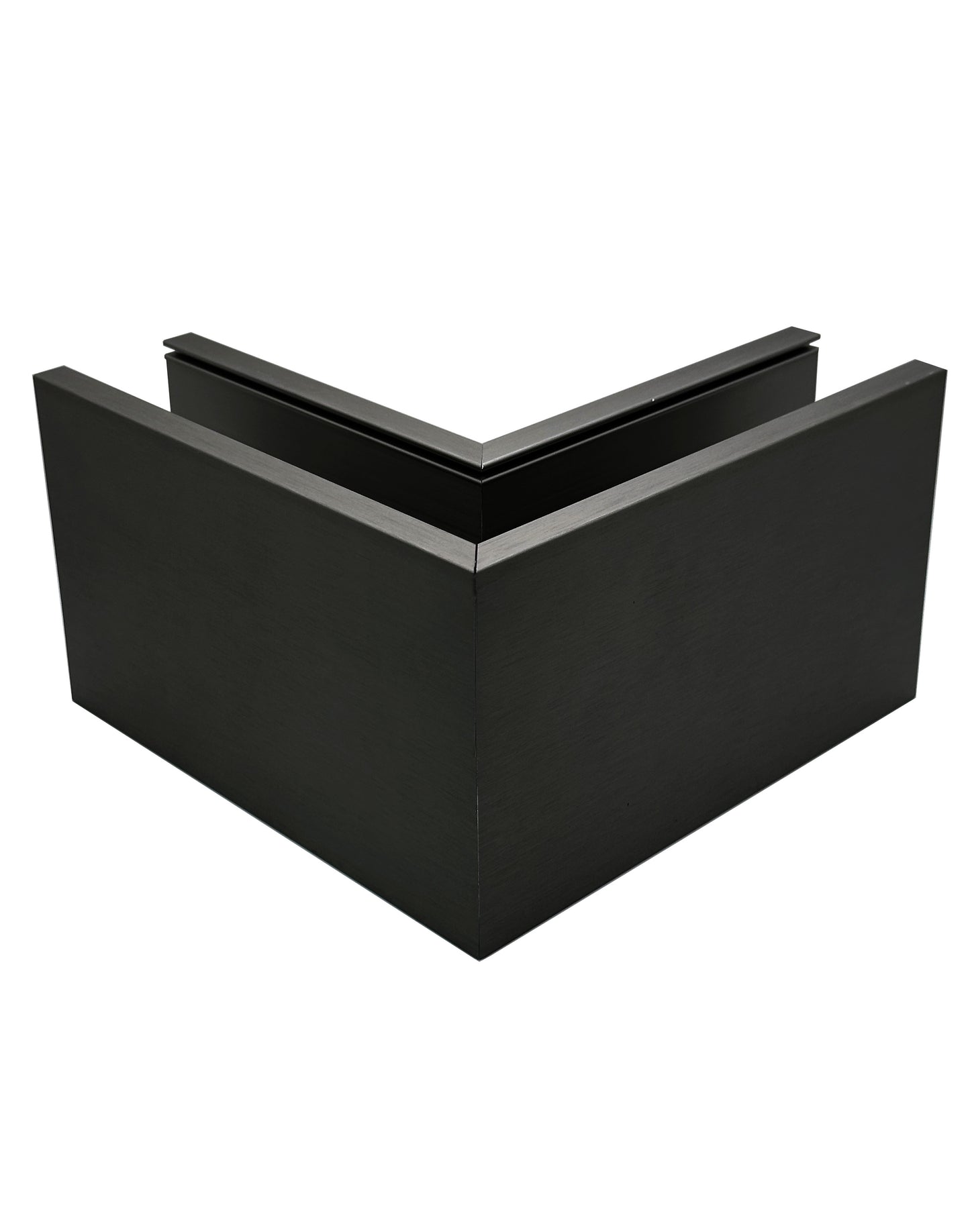 Corner for Anodized Aluminum Glass Channel Black Finish (G1006-COR-BLK)