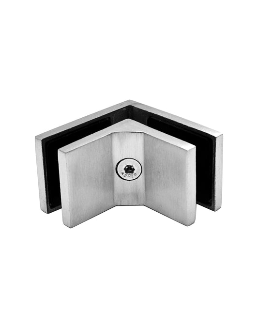 90 Degree 1/2" Glass to Glass Stainless Steel Clamp for Railing  (G1240)